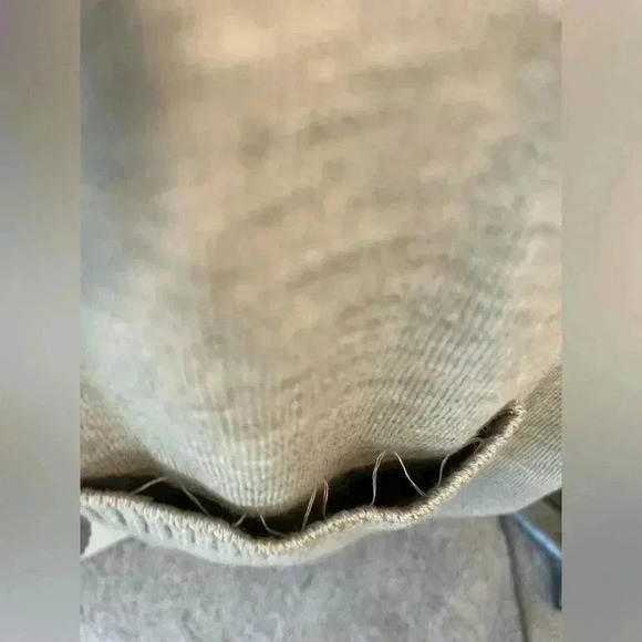 TALBOTS Gray Merino Wool Sweater Turtleneck Pockets Dolman Black Label Small NWT - Picture 5 of 9